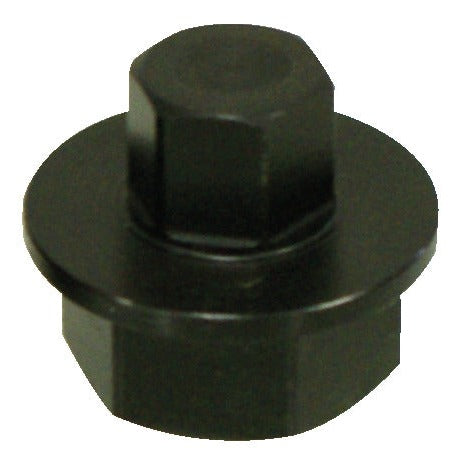 KL-0580-2202 - Unidad SW20: Adaptador hexagonal negro con base cilíndrica escalonada