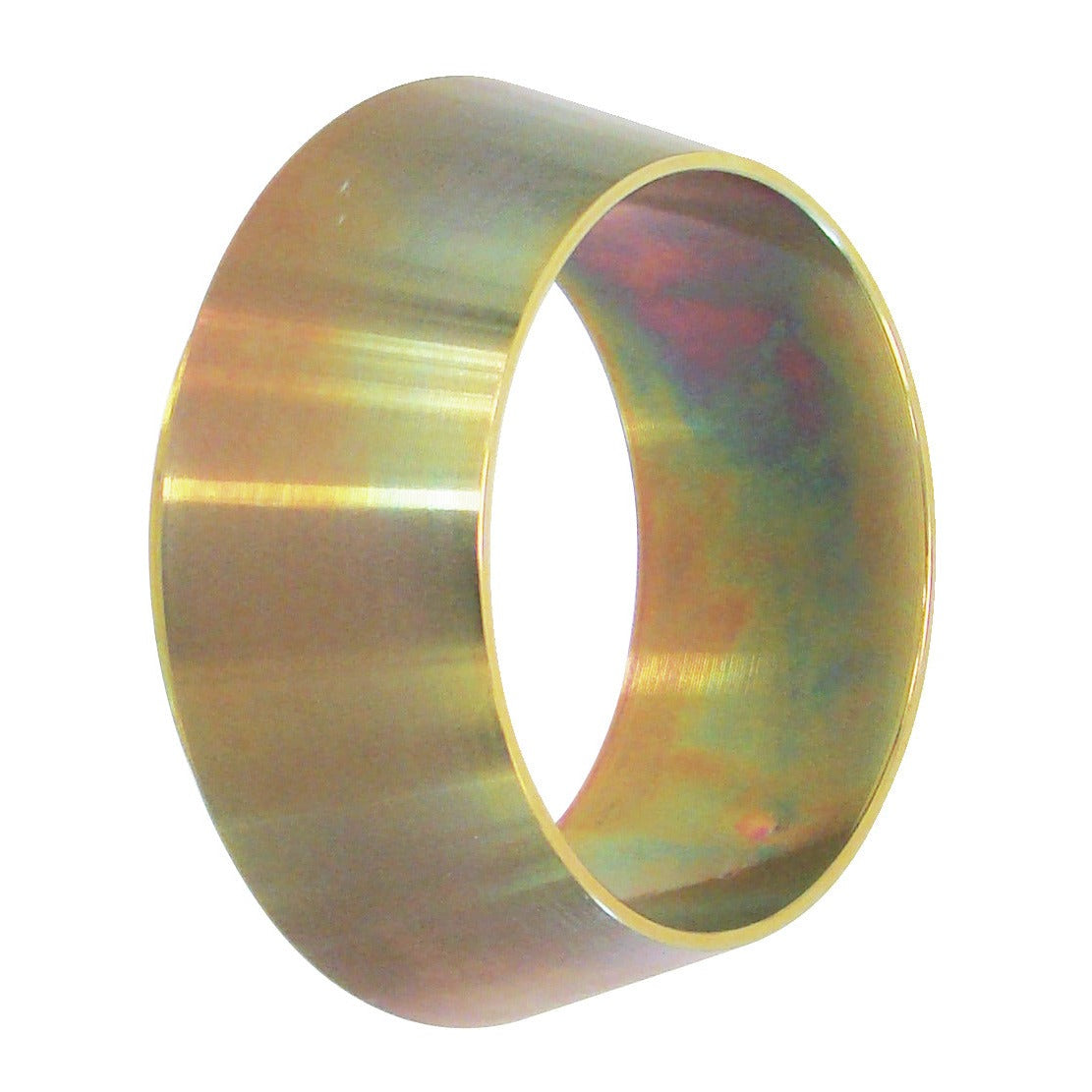 KL-0039-1503 - Anillo adaptador cónico: Anillo metálico cónico con reflejos dorados e irisados