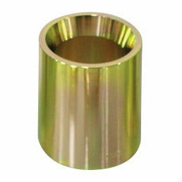KL-1002-2202-2 - Manguito de soporte largo Ø40: Manguito cilíndrico metálico dorado, hueco, superficie brillante estriada