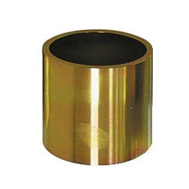 KL-0039-1660 - Manguito de presión/soporte corto Ø60/Ø52: Manguito cilíndrico metálico dorado hueco