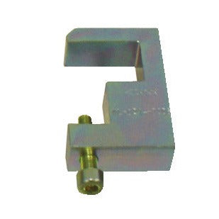 KL-0214-2206 - Soporte de sujeción con tornillo: Pieza metálica en forma de gancho con tornillo prisionero lateral