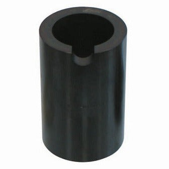 KL-1010-1201 - Manguito cónico Ø60 mm: Manguito cilíndrico negro con orificio interior y ranura lateral