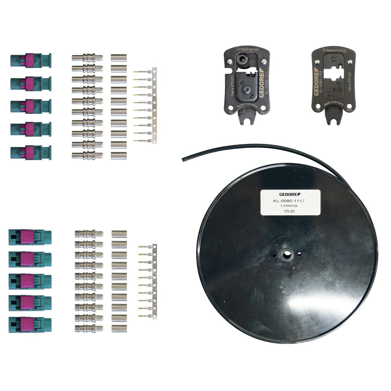 KL-0080-111 - Kit de herramientas de reparación, FAKRA RTK031