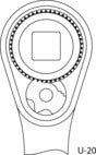 GEDORE 2093 U-20 - Cliquet 1/4", U-20
