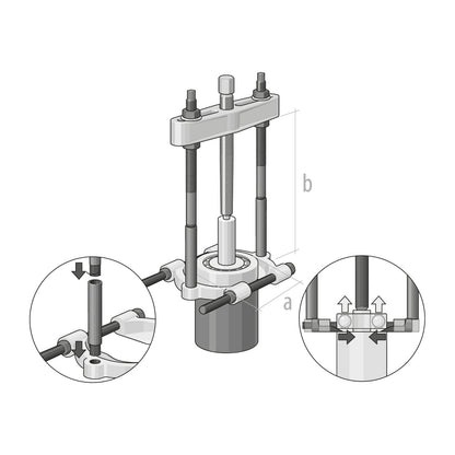 GEDORE 1.38/0 - Utensilio extractor 40-120 mm (8017550)