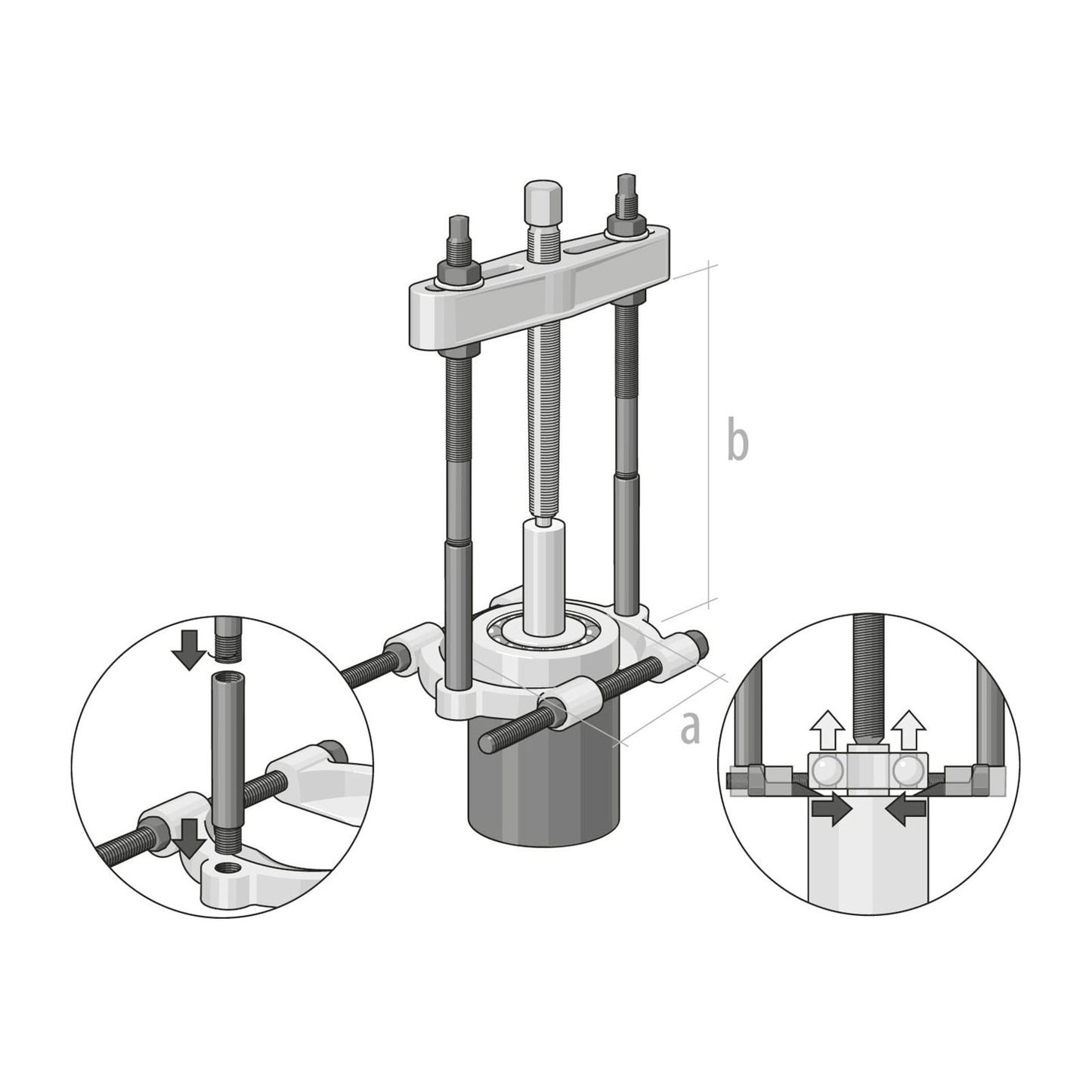 GEDORE 1.38/5 - Utensilio extractor 140-440 mm (8018280)