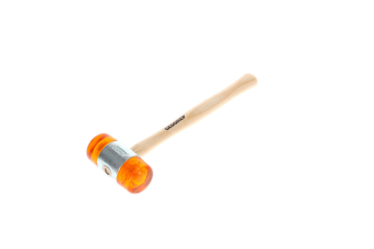 224 E - Martillos de bocas de plástico con mango de madera de fresno