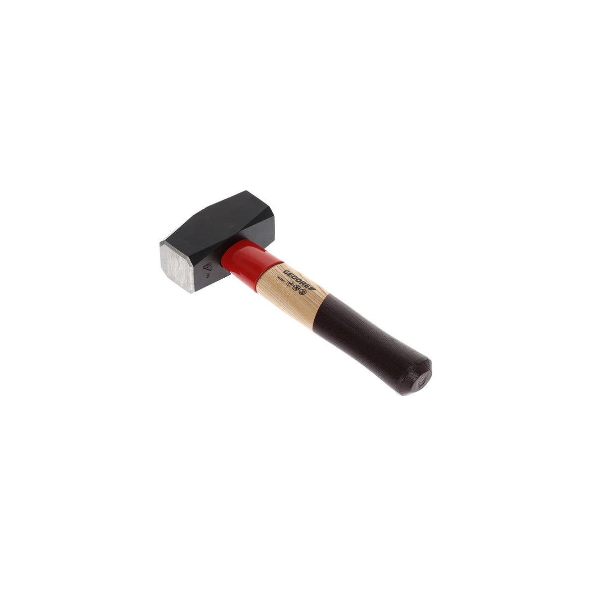 620 - Mazas ROTBAND-PLUS con mango de madera: Maza de cabeza negra con mango de madera y refuerzo rojo
