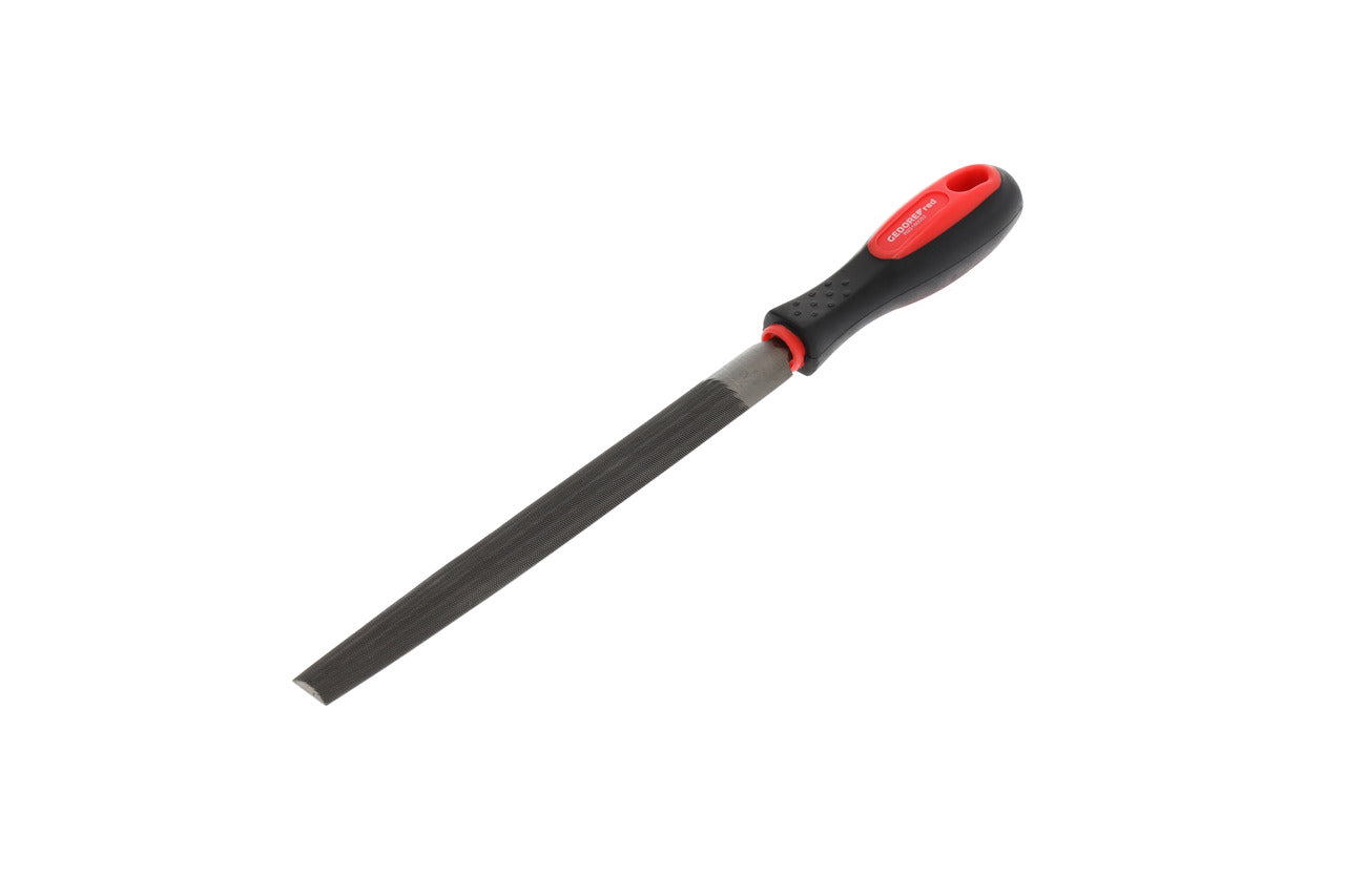 GEDORE red R93160052 - Lime demi-ronde, grain moyen 2, L=310 mm, manche bi-matière