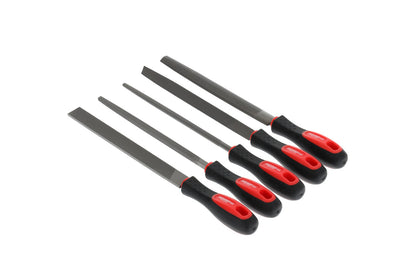 GEDORE red R93000005 - Jeu de limes 3 faces + 4 faces + plates + rondes + demi-rondes 5 pièces