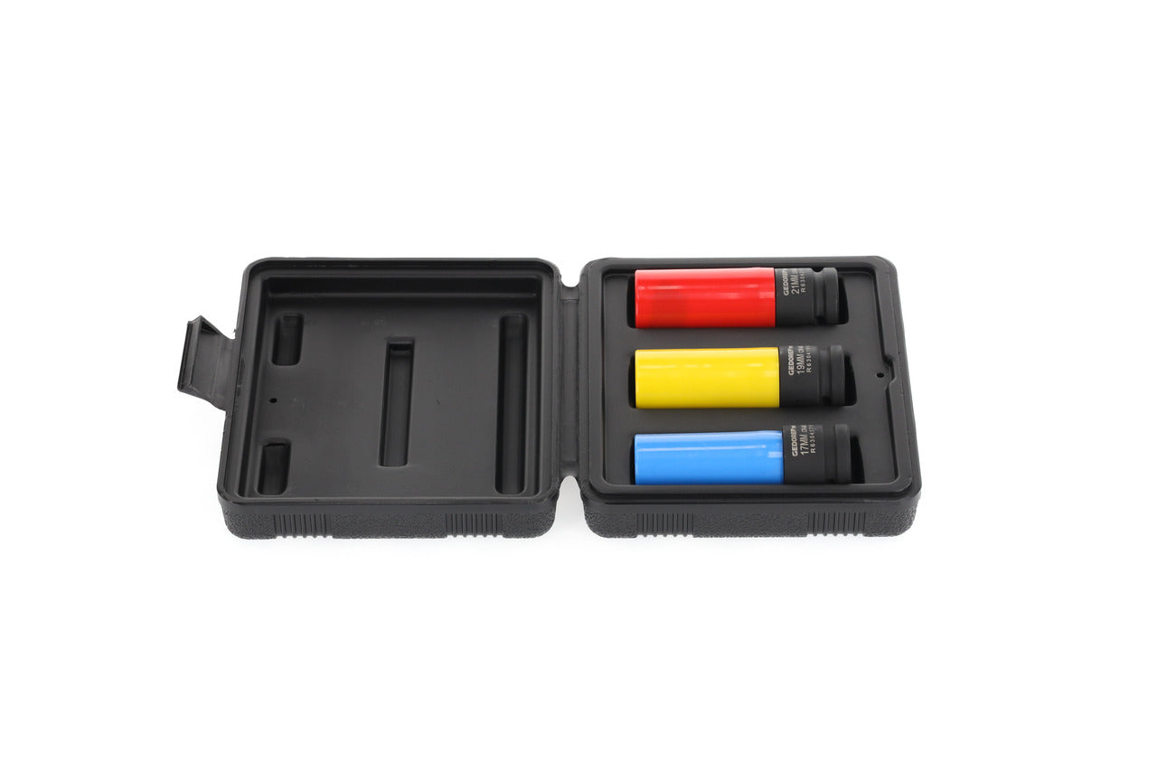 GEDORE red R63043003 - Jeu de douilles à chocs 1/2" pour jantes, 3 pièces