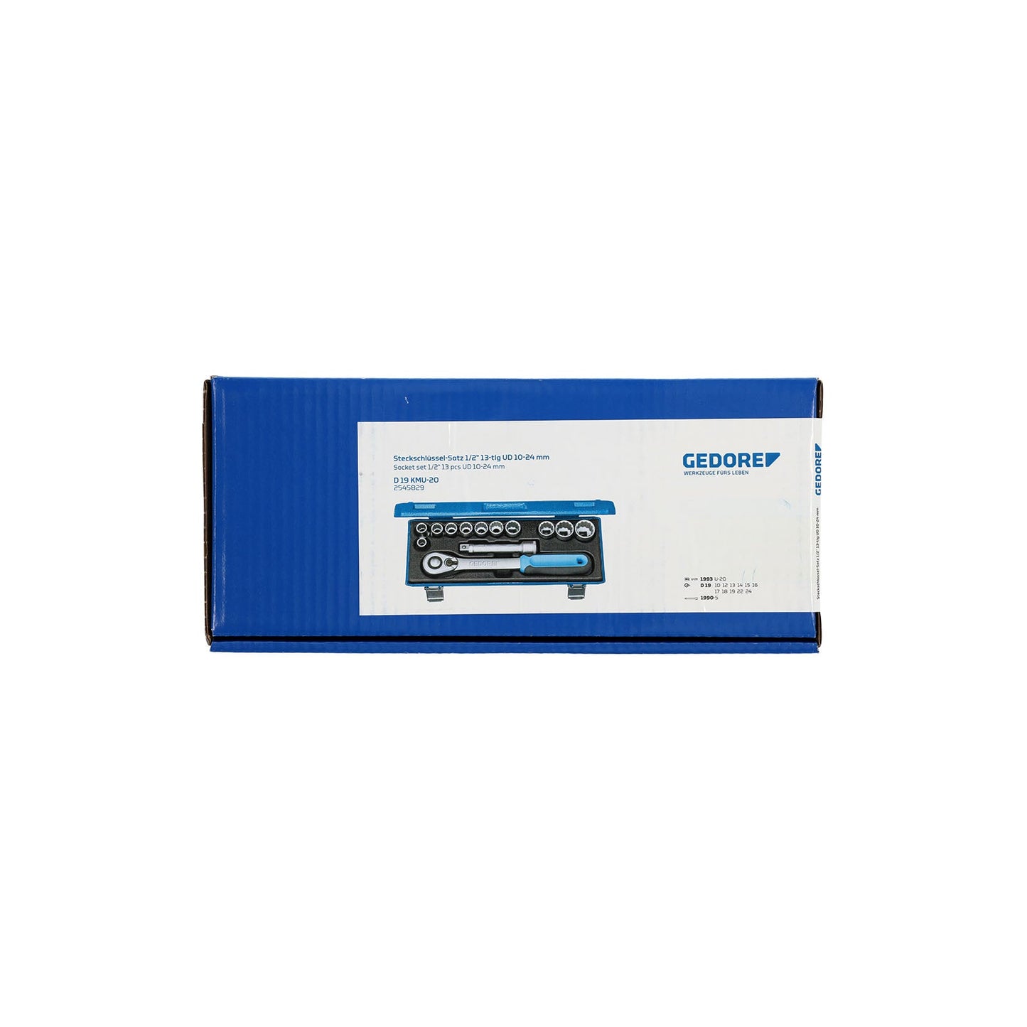 GEDORE D 19 KMU-20 - Juego de Vasos Unit Drive 1/2"