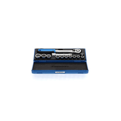 GEDORE D 19 KMU-20 - Juego de Vasos Unit Drive 1/2"