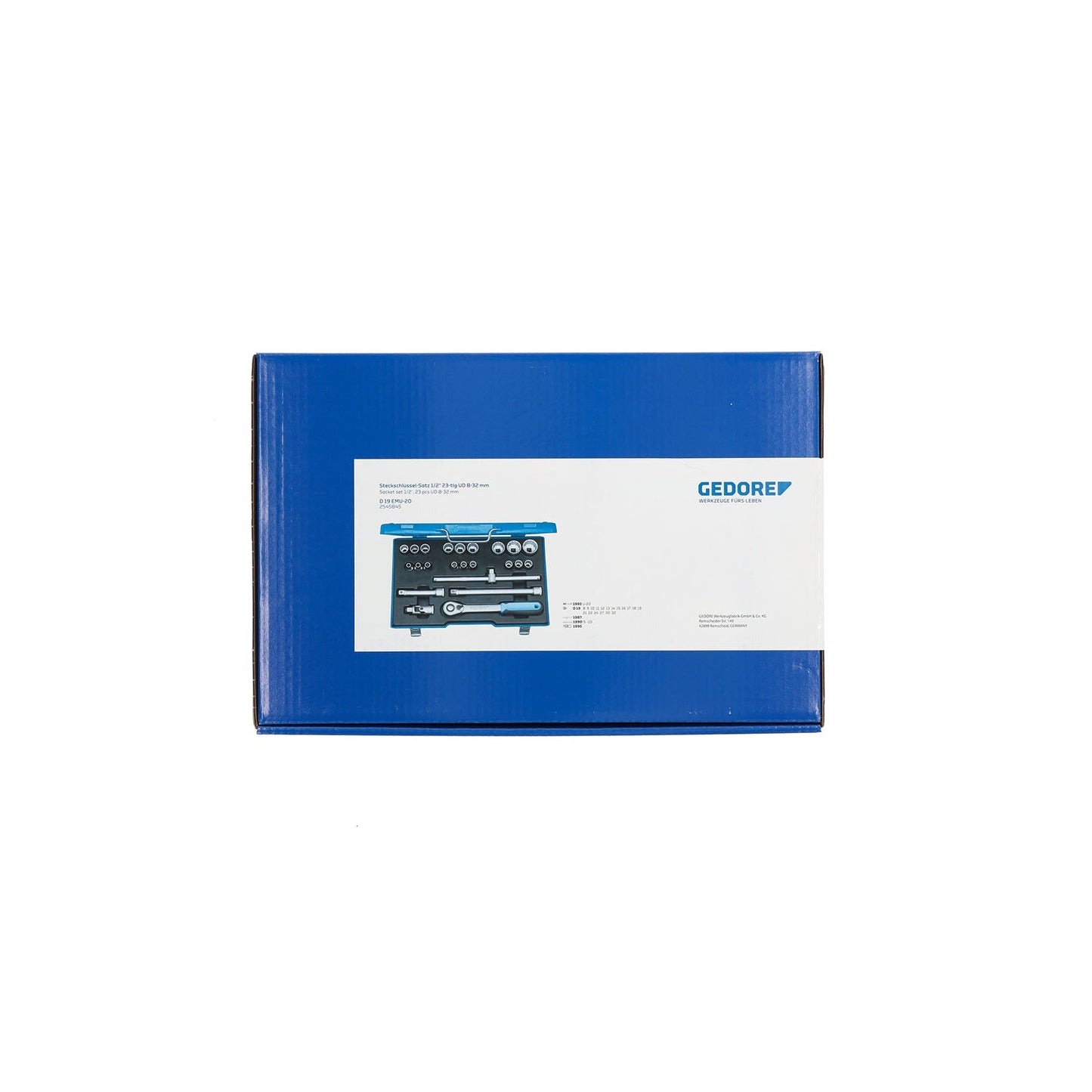 GEDORE D 19 EMU-20 - Juego de Vasos Unit Drive 1/2"