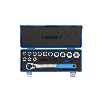 GEDORE 19 SKU-20 - Juego de Vasos Hex SK 1/2"