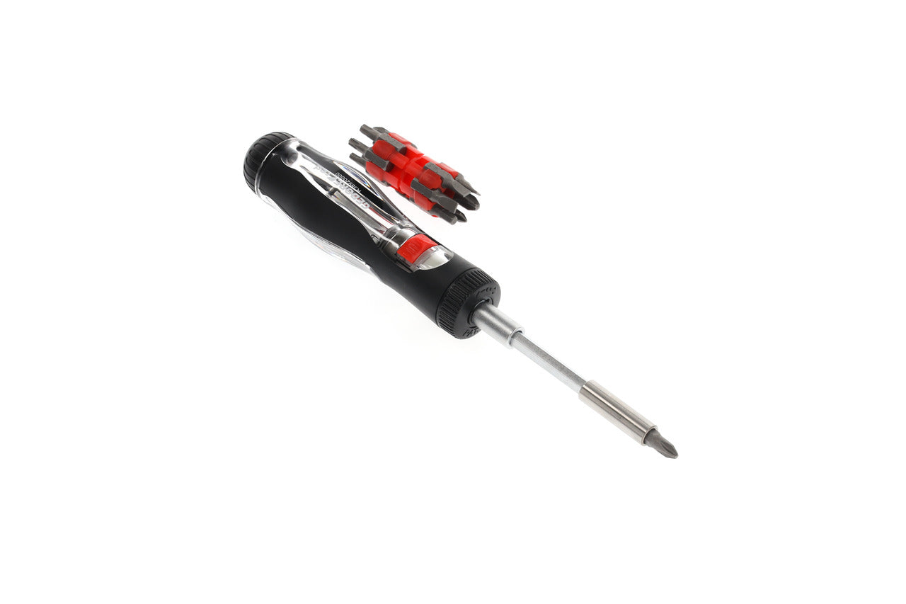 GEDORE red R38920000 - Tournevis à cliquet télescopique 1/4" 13 en 1