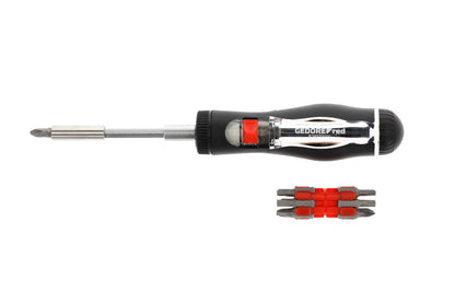 GEDORE red R38920000 - Tournevis à cliquet télescopique 1/4" 13 en 1