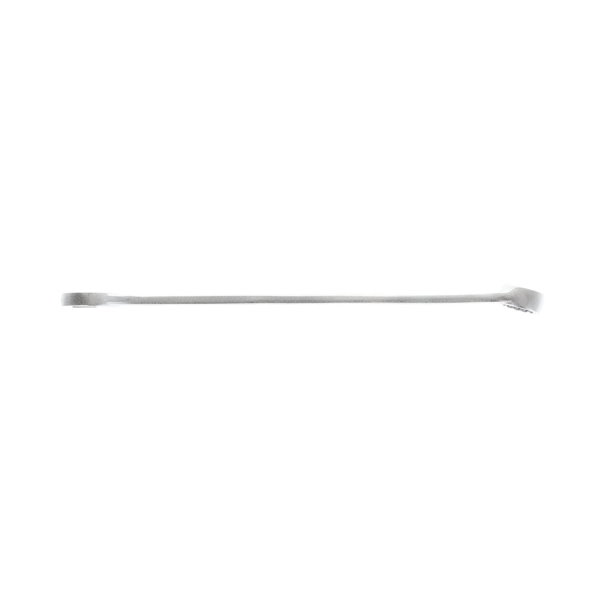 Llave Combinada XL, 16 mm: Llave combinada larga vista de perfil, extremos con boca abierta y anillo