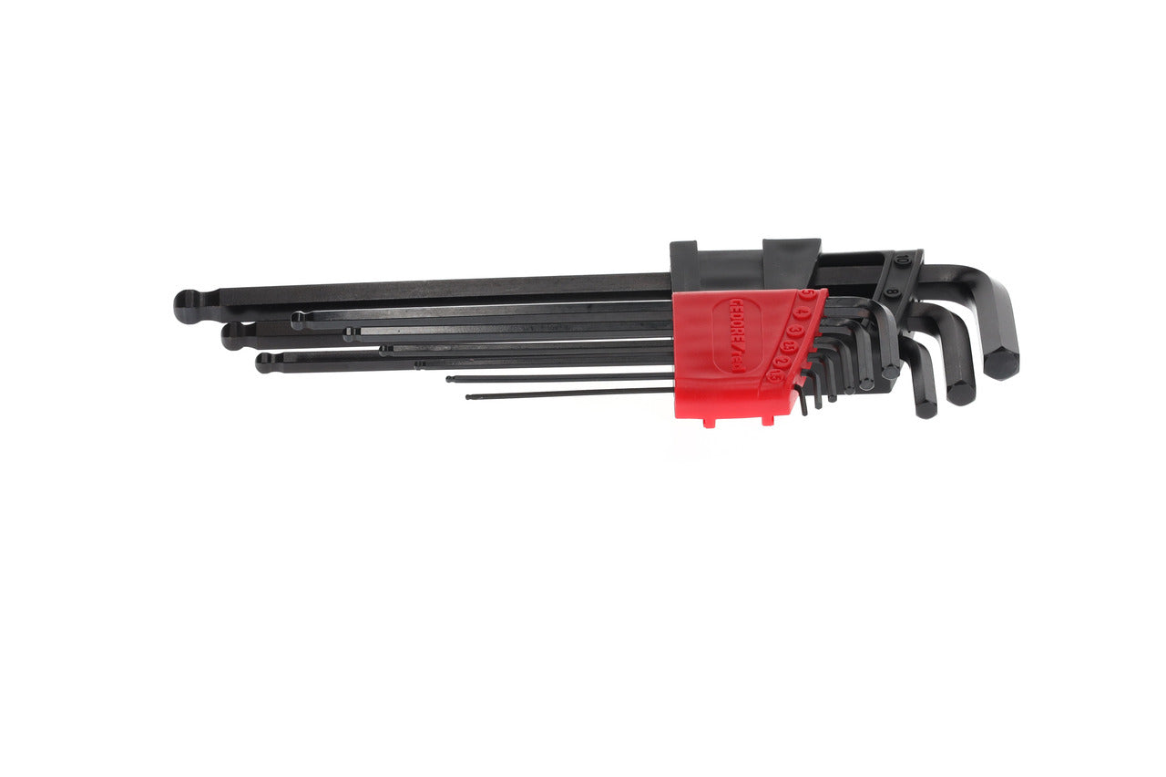GEDORE red R36675009 - Jeu de clés Allen à tête sphérique, hexagonales, 1,5-10 mm, 9 pièces
