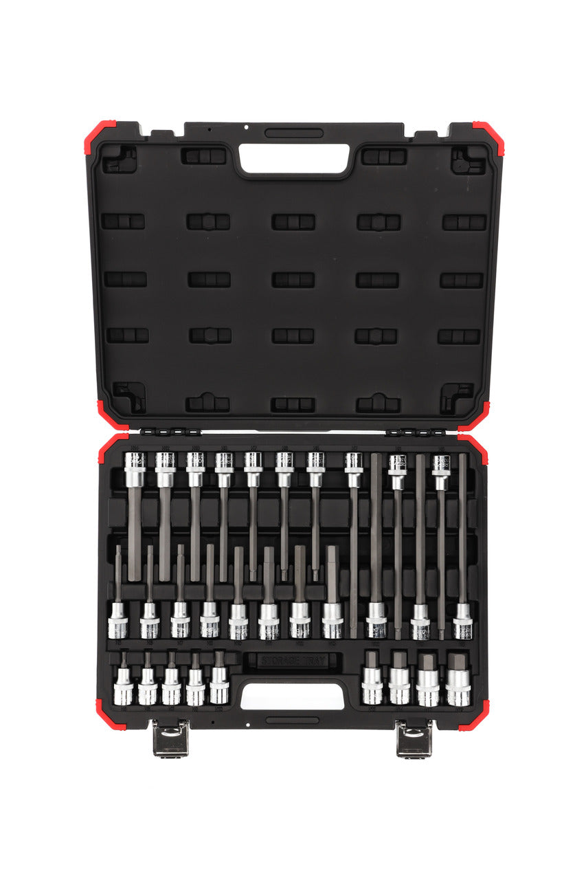 R68003030 - Juego de vasos destornilladores hexagonales de 1/2", 30 piezas