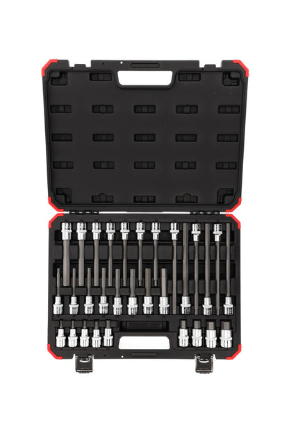R68003030 - Juego de vasos destornilladores hexagonales de 1/2", 30 piezas