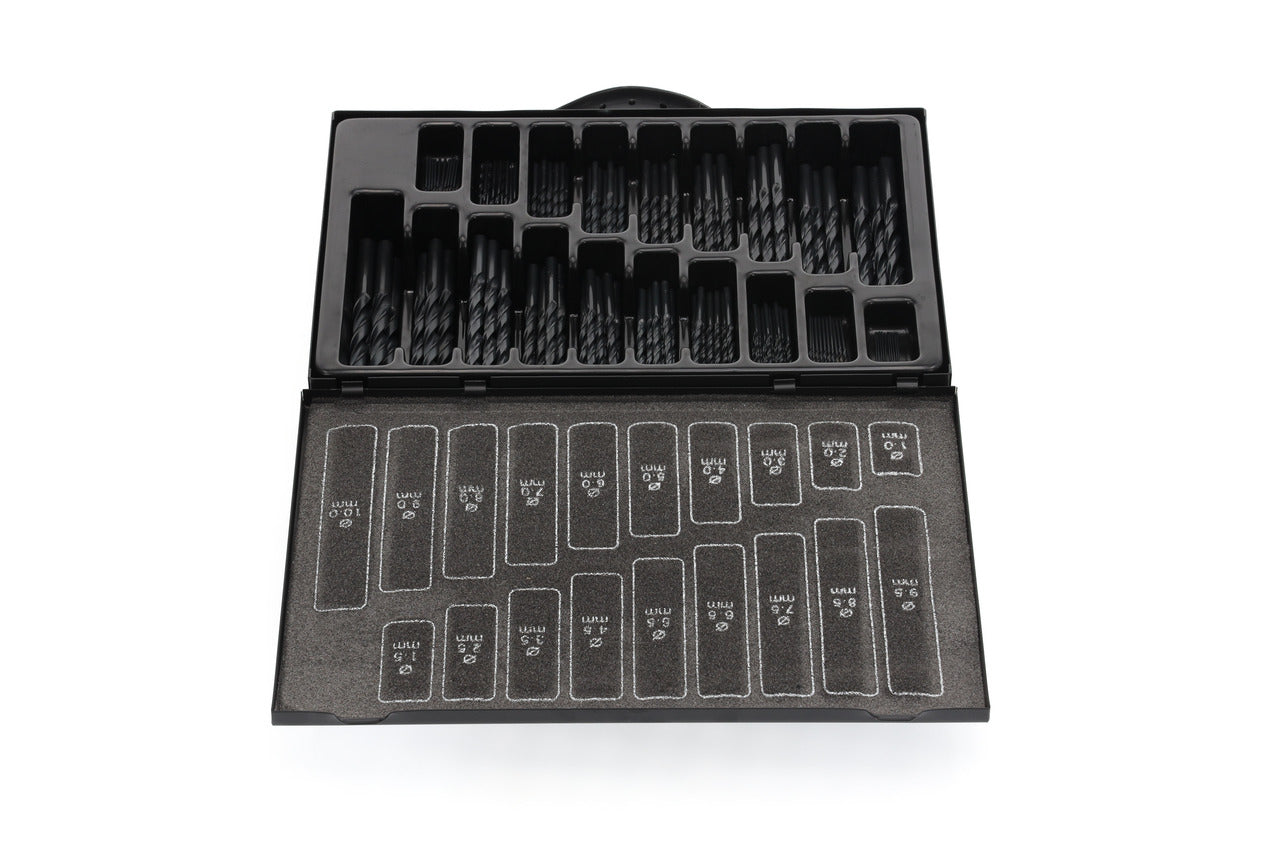GEDORE red R93500170 - Jeu de forets hélicoïdaux Ø 1-10 mm, pas de 0,5 mm, 170 pièces