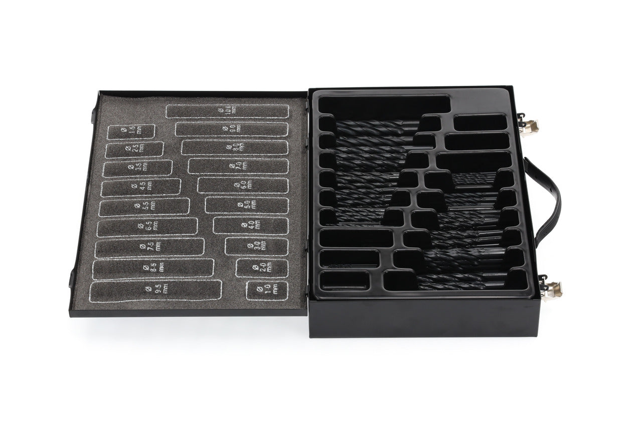 GEDORE red R93500170 - Jeu de forets hélicoïdaux Ø 1-10 mm, pas de 0,5 mm, 170 pièces