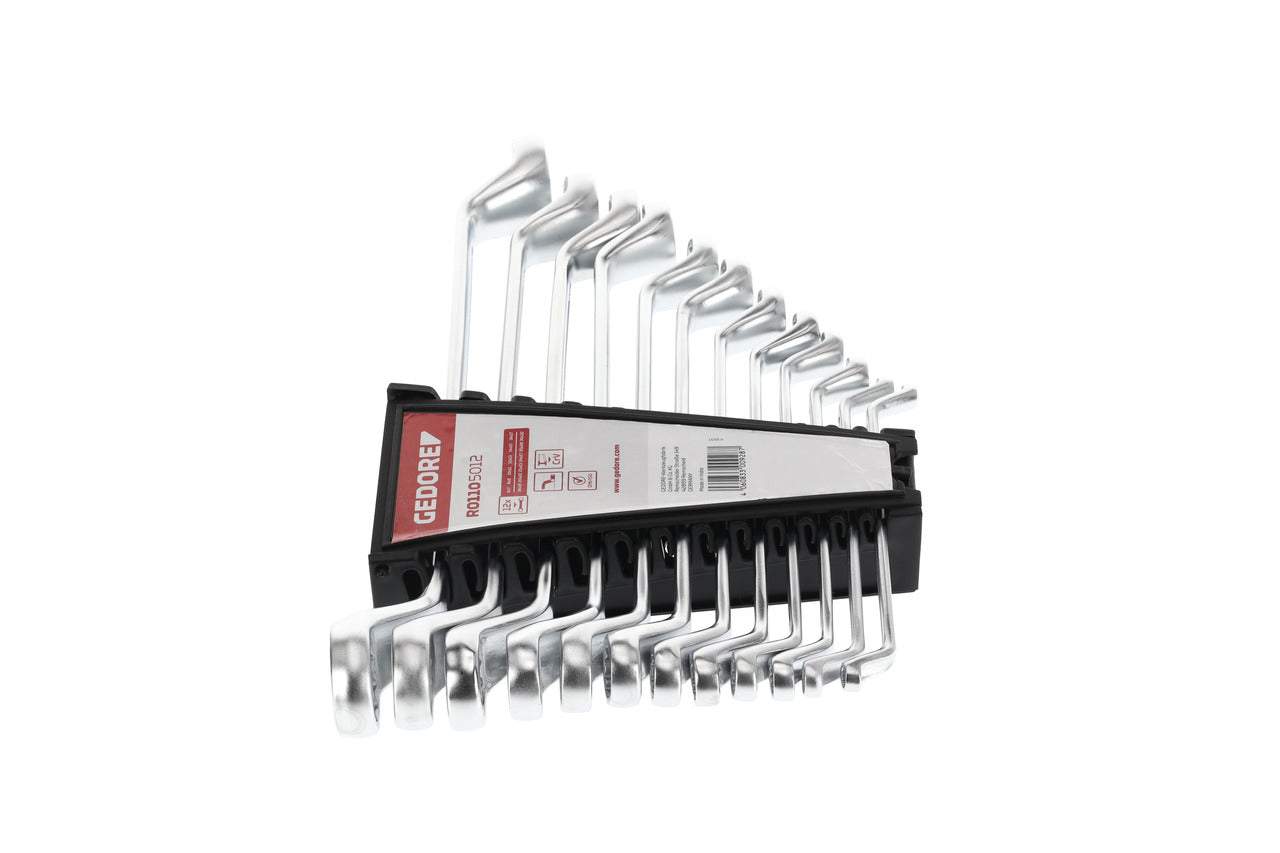 GEDORE red R01105012 - Jeu de 12 clés à molette coudées, 6-32 mm
