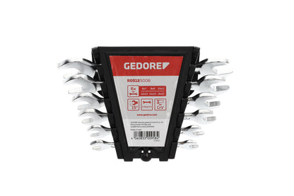 GEDORE red R05125006 - Jeu de 6 clés plates courtes, 6-17 mm