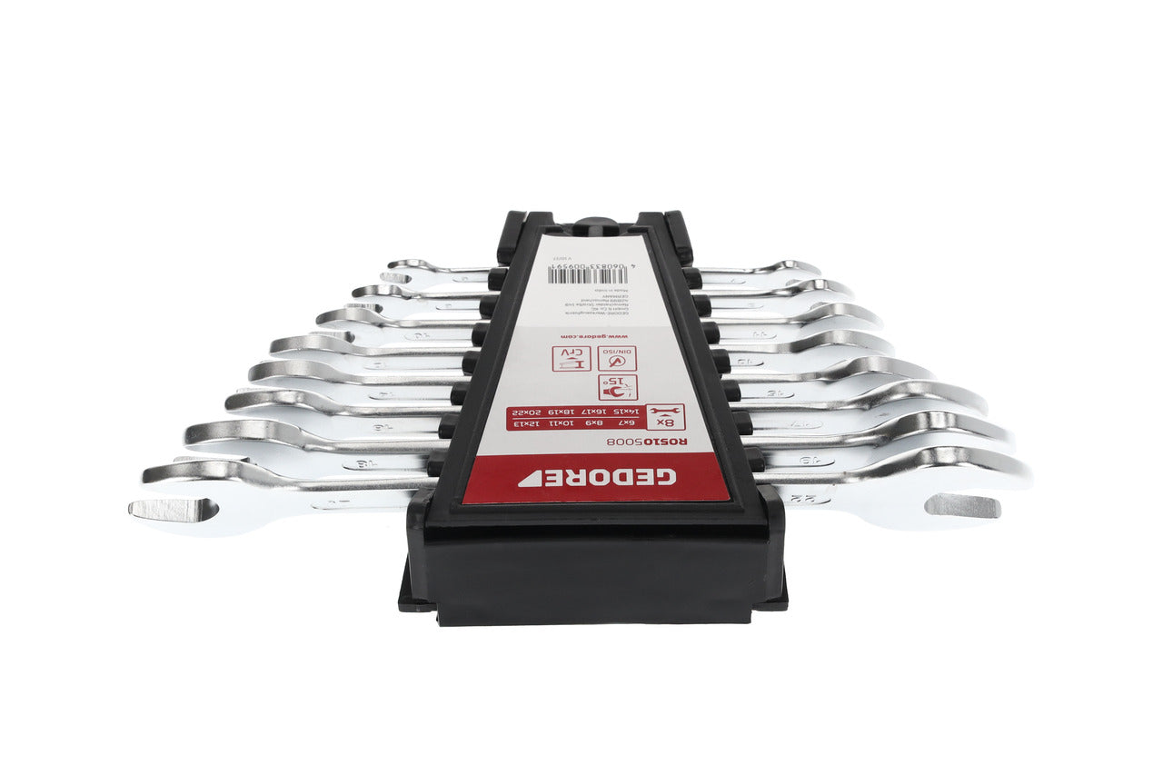 GEDORE red R05105008 - Jeu de 8 clés plates, 6-22 mm
