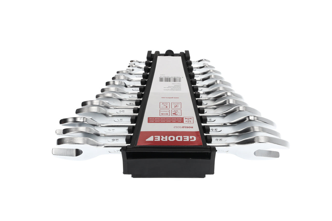 GEDORE red R05125012 - Jeu de 12 clés plates, modèle court, 6-32 mm