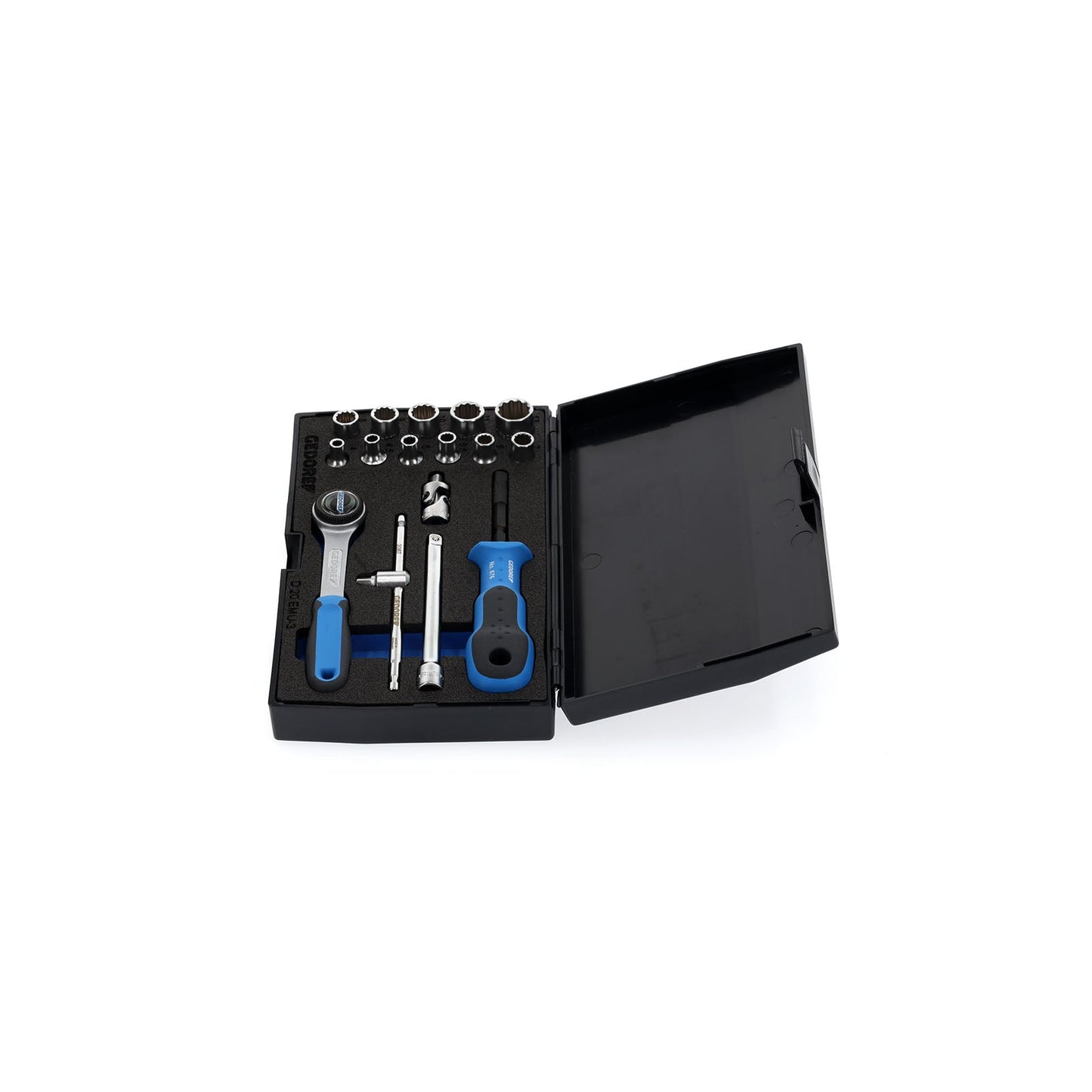 GEDORE D 20 EMU-3 - Juego de Vasos Unit Drive 1/4" , 17 piezas