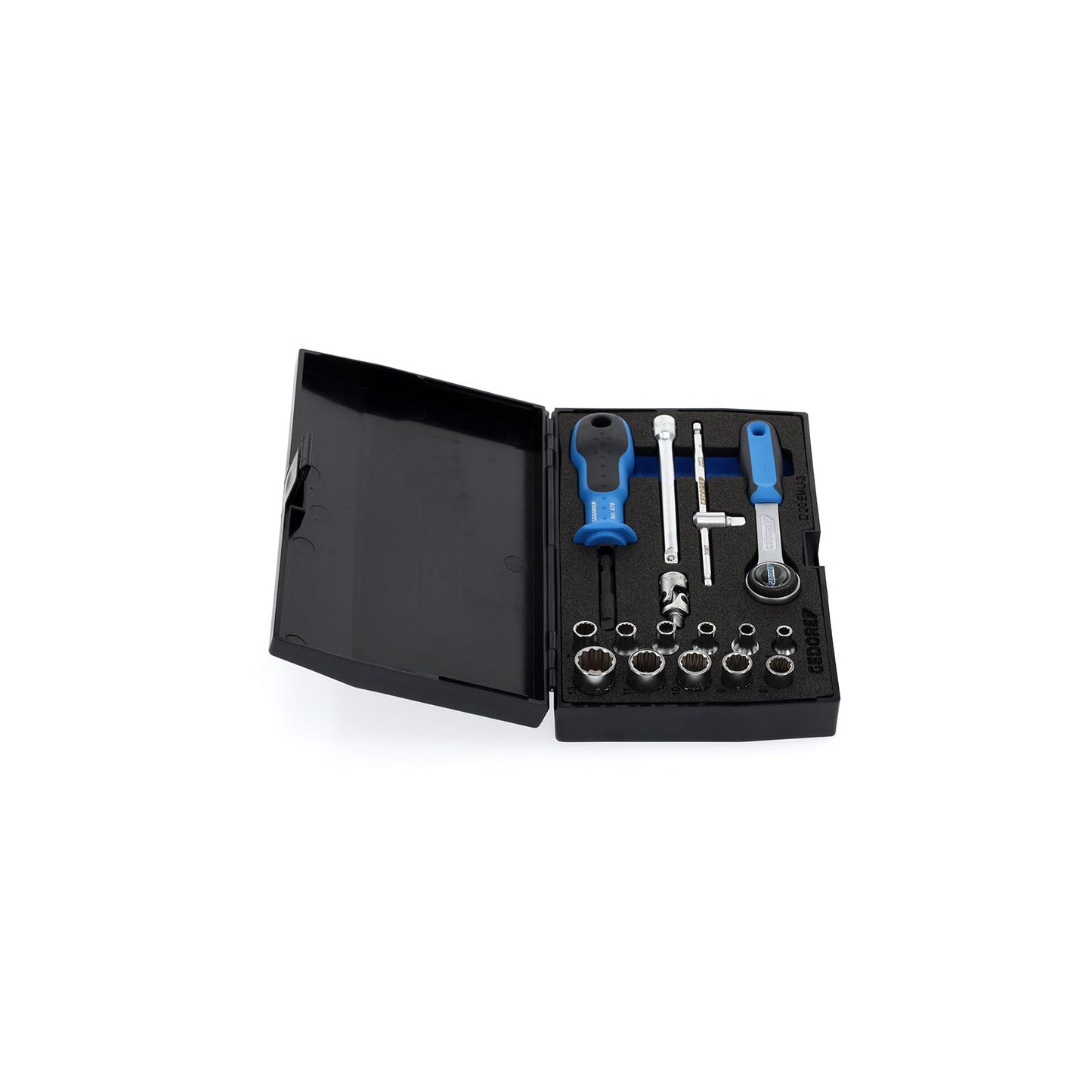 GEDORE D 20 EMU-3 - Juego de Vasos Unit Drive 1/4" , 17 piezas