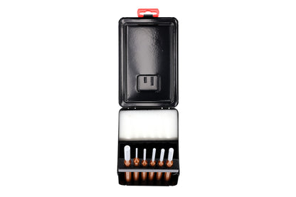 R90200106 - Juego de botadores cilíndricos Ø 3-10 mm + caja metálica, 6 piezas