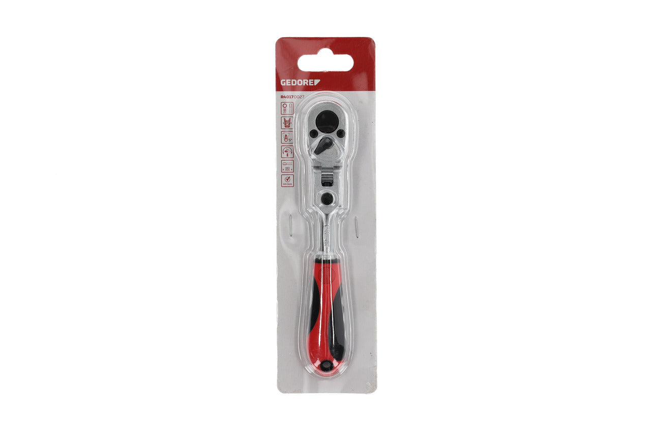 GEDORE red R40170027 - Cliquet articulé à deux composants, droite/gauche, 1/4"