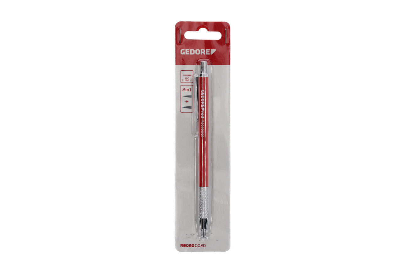 GEDORE red R90900020 - Pointe à tracer en carbure de tungstène avec clip 150 mm