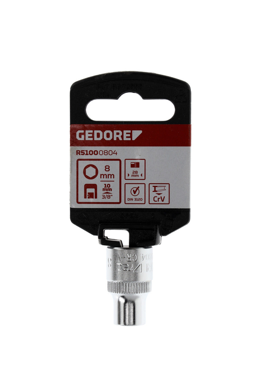 GEDORE red R51000804 - Douille 3/8", hexagonale, 8 mm L=28 mm