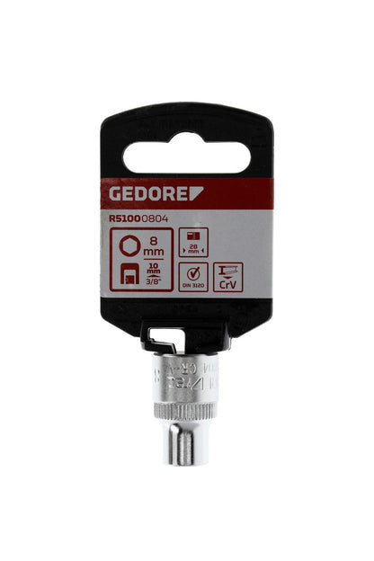 GEDORE red R51000804 - Douille 3/8", hexagonale, 8 mm L=28 mm