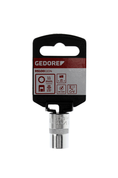 GEDORE red R51001104 - Douille 3/8", hexagonale, 11 mm L=28 mm