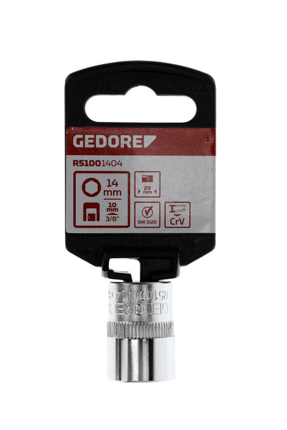 GEDORE red R51001404 - Douille 3/8", hexagonale, 14 mm L=28 mm