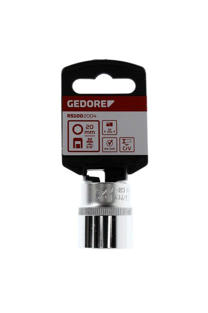 GEDORE red R51002004 - Douille 3/8", hexagonale, 20 mm L=32 mm