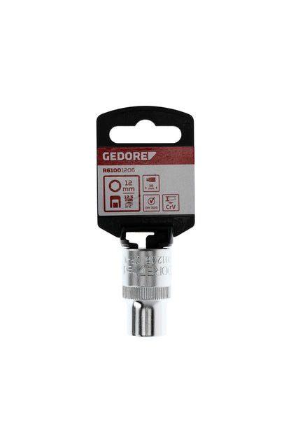 GEDORE red R61001206 - Douille 1/2", hexagonale, 12 mm L=38 mm