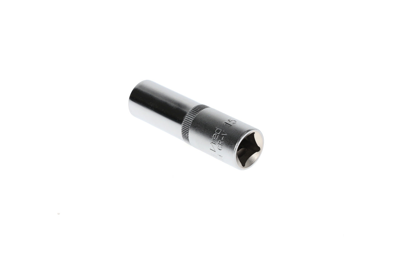 GEDORE red R61001514 - Douille 1/2", hexagonale, 15 mm L=77 mm