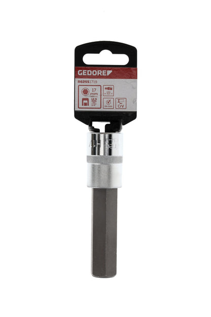 GEDORE red R62551719 - Douille de tournevis 1/2" 17 mm L=100 mm
