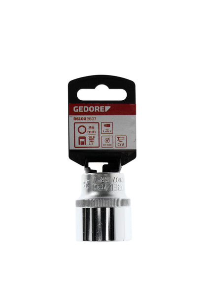 GEDORE red R61002607 - Douille 1/2", hexagonale, 26 mm L=42 mm