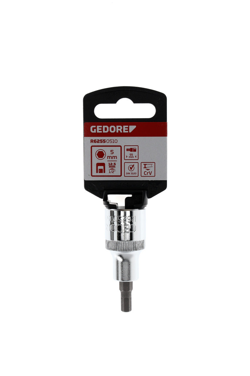 GEDORE red R62550510 - Douille de tournevis 1/2" 5 mm L=55 mm
