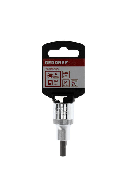GEDORE red R62550610 - Douille de tournevis 1/2" 6 mm L=55 mm