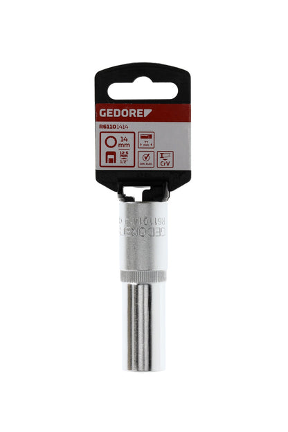 GEDORE red R61101414 - Douille 1/2", bi-hexagonale, 14 mm L=77 mm