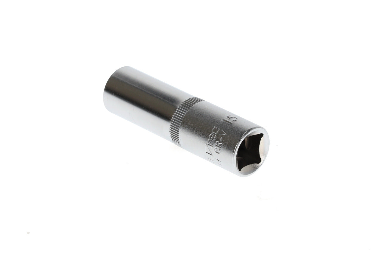 GEDORE red R61101514 - Douille 1/2", bi-hexagonale, 15 mm L=77 mm
