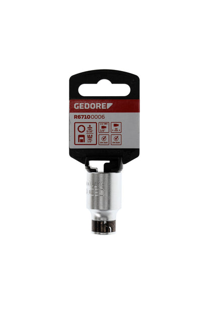 R67100006 - Adaptador para puntas 1/2" cuadrado x 5/16" hexagonal | L=38 mm
